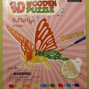 3D Wooden Puzzle, Butterfly by Robotime Model JP204B